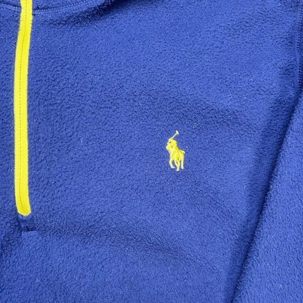 Polo Ralph Lauren Performance Fleece Large Navy Yellow Large Outdoors
